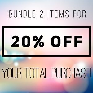 Bundle just TWO items for 20% OFF!